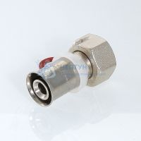 Соединитель пресс с накидной гайкой 20x1/2" Valtec VTm.222.N.002004