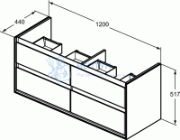 Тумба для умывальника Ideal Standard CONNECT AIR E0822B2