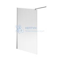 Душевая перегородка CRISTALLO с рифленым стеклом, 120х210, хром