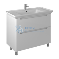 Тумба с умывальником Briz Альби 105 см Белая глянцевая 235 03-08105-14 00 БЕЛ