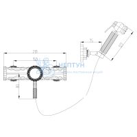 Смеситель Lemark Jasmine LM6618ORB с гигиеническим душем