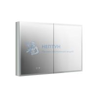 Шкаф зеркало для ванной с подсветкой Aquatek AQ7103B-MLC, прямоугольное, сенсорное управление, 1000*700*133