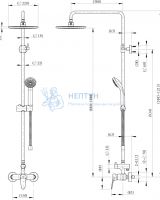 Душевая колонна со смесителем Bravat F9111147C-A-RUS