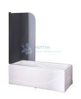 Душевая шторка на ванну Taliente TA-0814CB 80х140 стекло прозрачное 6 мм