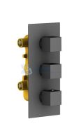 Душевая система встроенная с термостатом Timo Tetra-thermo SX-0179/03SM черный