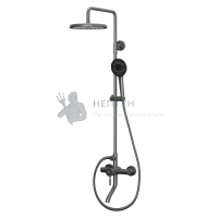 Душевая система с изливом RUSH Melos SUS1101-40Grey графит