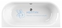 Акриловая ванна Cezares Metauro 180x80 овальная METAURO-wall-180-80-40