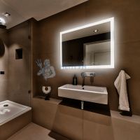 Зеркало ABBER See AG6107SXL-1.2 с подсветкой, сенсорный выключатель, диммер