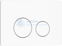 Клавиша смыва 246 х 165 мм, белый матовый, нержавеющая сталь IBERICA BLANCA IB.B081.001.000