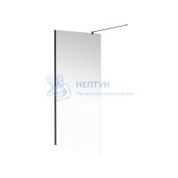 Душевая перегородка VETRO, 90х195, матовый черный