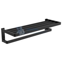 Полка для полотенец ABBER Westen AA1758B черная матовая