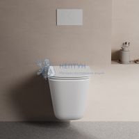 Унитаз Abber Rechteck AC1219TC подвесной белый, безободковый, смыв торнадо, с закрытым дном