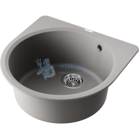 Круглая одинарная мойка Omoikiri Akegata 51 Leningrad grey 4993756