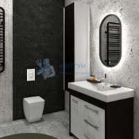 Зеркало Континент Prime Led 45x80 см, LED подсветка, сенсорный выключатель ЗЛП1099