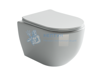 Подвесной безободковый унитаз с сиденьем микролифт Ceramicanova Mia Белый CN1805