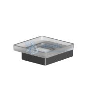 Мыльница подвесная Whitecross Cubo CU2420GM (оружейная сталь)