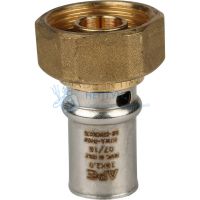 Муфта пресс с накидной гайкой 16x3/4" Stout SFP-0016-003416