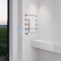 Полотенцесушитель электрический Abber Charme AH4004G золото матовое