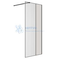 Душевая стенка Niagara Nova NG-481-90FBLACK 900x0x2000