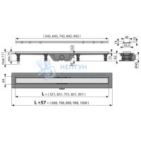 Душевой лоток AlcaPlast APZ20-850 с решеткой