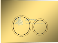 Клавиша смыва 246 х 165 мм, золото глянцевое, ABS пластик IBERICA BLANCA IB.B082.006.001