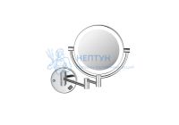 Зеркало косметическое настенное с подсветкой 5х AQUATEK AQ4912CR
