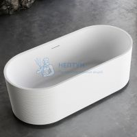 Акриловая ванна Abber 170x80 отдельностоящая овальная белая AB9436-1.7