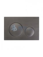 Кнопка смыва BelBagno BB-17C-GM, оружейная сталь