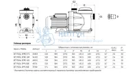 Насос для бассейна с префильтром Unipump JET POOL SPPE 075