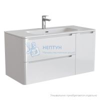 Тумба подвесная, белый, 100 см, Edifice, Iddis EDI10W1i95. Подходит умывальник 0101000i28