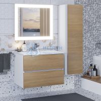 Зеркало для ванной с подсветкой Uperwood Barsa 60х80 см, прямоугольное, сенсор/антизапотевание