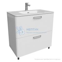 Тумба напольная, белая, 80 см, Brick, Iddis BRI80WFi95. Подходит ум. 0108000i28