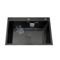 Мойка для кухни Diadonna DS5040B серый графит, нерж. сталь, размер 500*400*200 мм