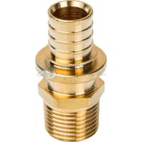 Переходник с наружной резьбой 20x1/2" для труб из сшитого полиэтилена аксиальный Stout SFA-0001-002012