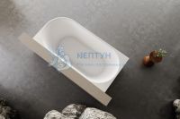 Акриловая ванна Abber 170x80 асимметричная белая AB9438-1.7 L