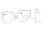 Душевой поддон акриловый Taliente PTA-09093 90х90 белый