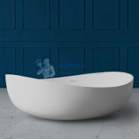 Ванна из искусственного камня ABBER Stein AS9639 белая матовая