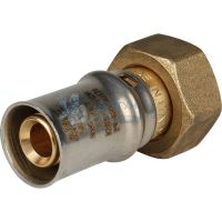 Муфта пресс с накидной гайкой 16x1/2" Stout SFP-0016-001216