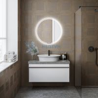 Зеркало MIO круглое с диммером 70, белое