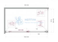 Душевой уголок BelBagno SOFT_CLOSE-1-AH-1-160/90-C-GM