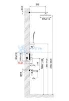 Душевая система встроенная Timo Selene SX-3069/17SM золото матовое