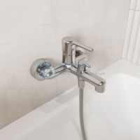 Cмеситель для ванны, хром матовый, Aiger, IDDIS, AIGBC00i02WA
