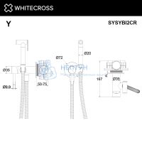 Встраиваемый гигиенический смеситель Whitecross Y SYSYBI2CR (хром)