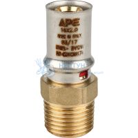 Муфта пресс 16x1/2" НР Stout SFP-0001-001216