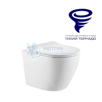 Унитаз подвесной Prato PR-2381A с сиденьем микролифт