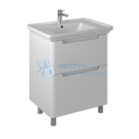 Тумба с умывальником Briz Альби 75 см Белая глянцевая 235 03-08075-14 00 БЕЛ