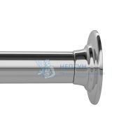 Угловой карниз для ванной комнаты, 90-180 см, глянц. хром, Elegante, Iddis, 050A200I14
