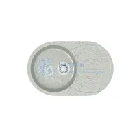 Мойка Agata 110/Q10 Светло серый 730x450х215 матовая из искусственного камня