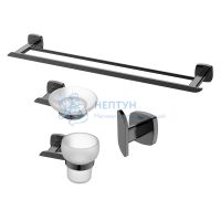 Комплект аксессуаров для ванной комнаты Black & White GA-7810GM
