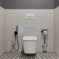 Клавиша смыва, универсальная, белая, Unifix, 001, Iddis, UNI01WBi77
